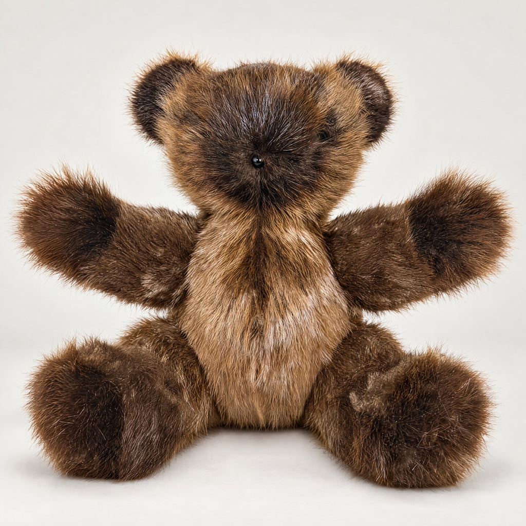 Northern Classics Beaver Fur Teddy Bears