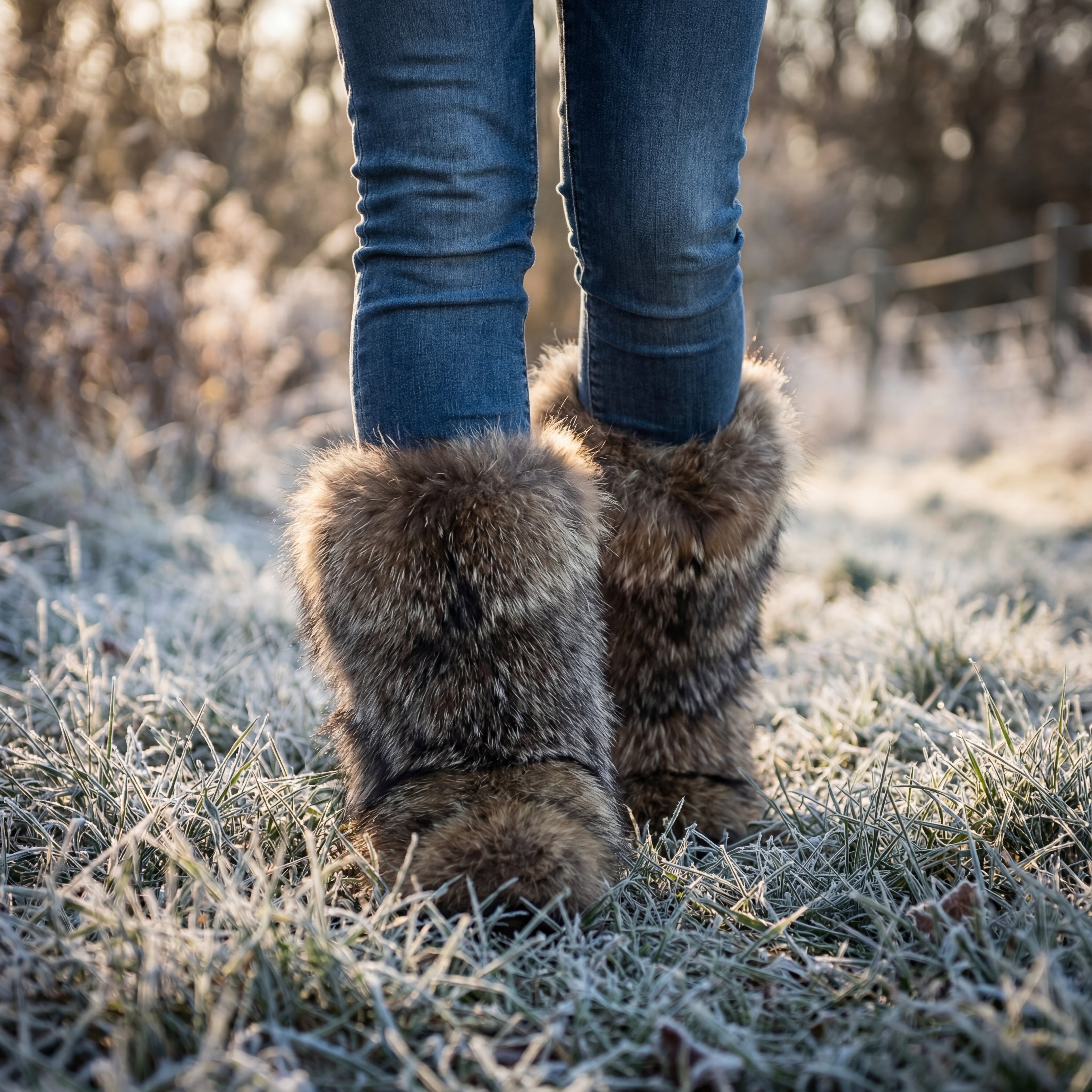 Northern Classics Coyote Fur Booties