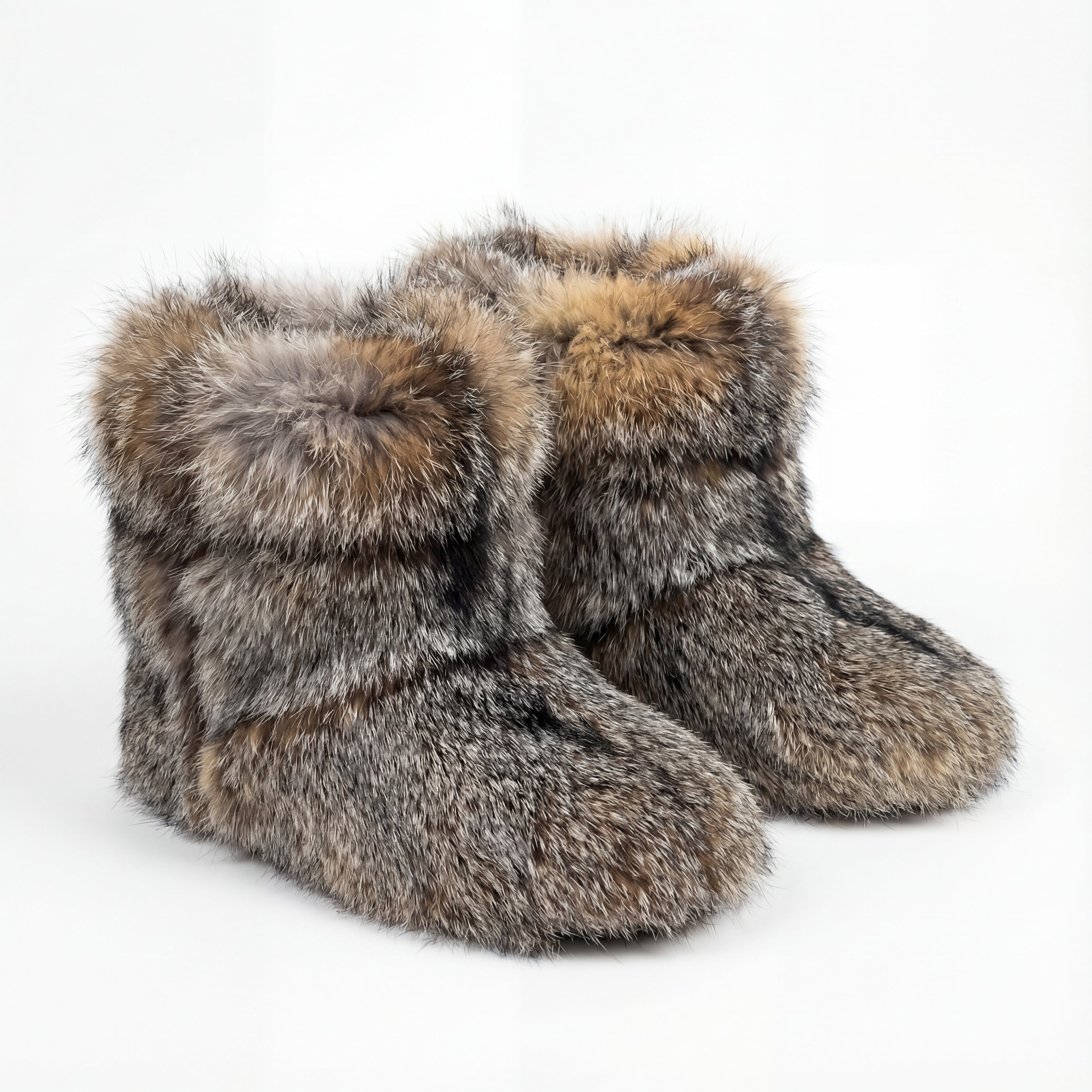 Northern Classics Grey Fox Fur Booties