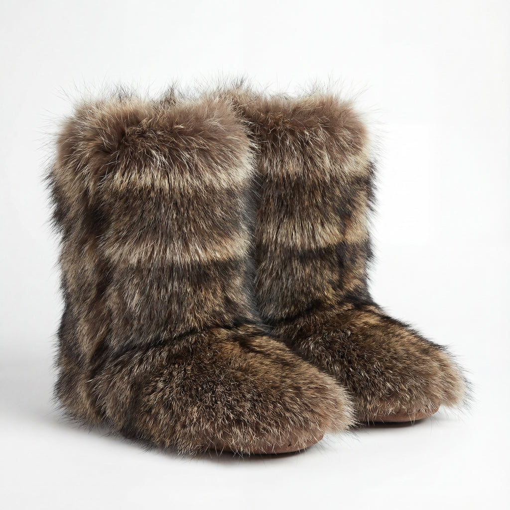 Northern Classics Raccoon Fur Booties