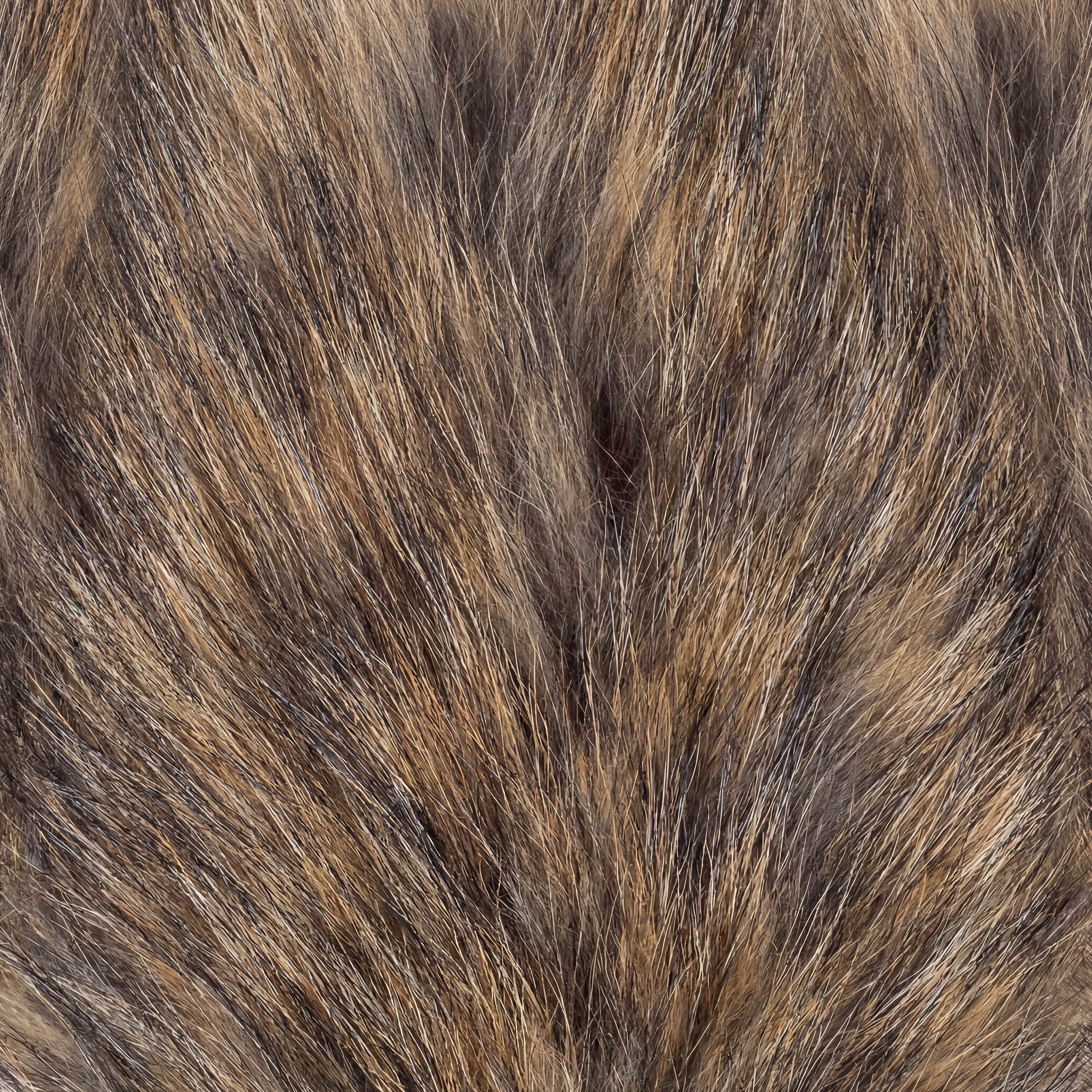 grey fox fur