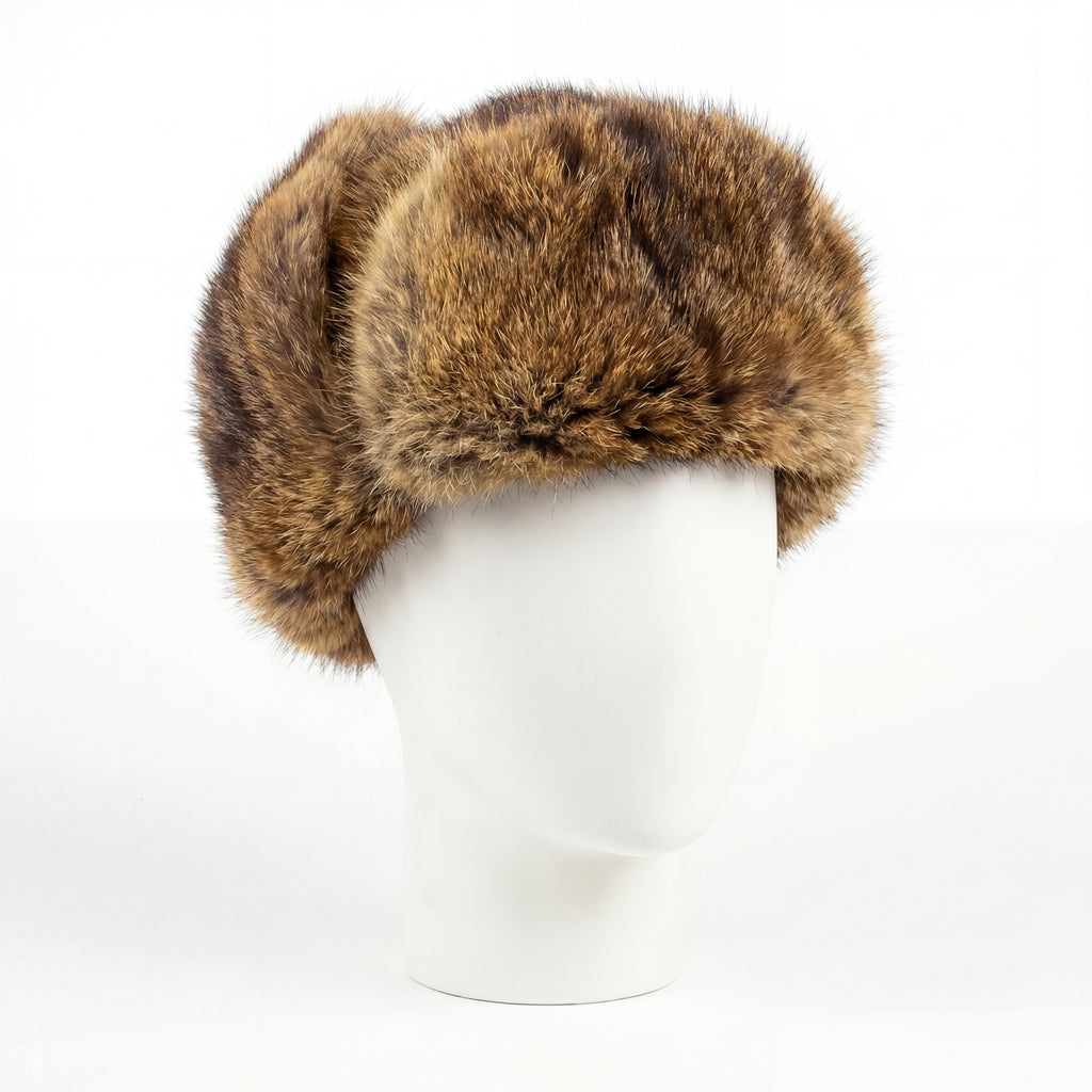 Northern Classics Trooper Style Muskrat Fur Hat