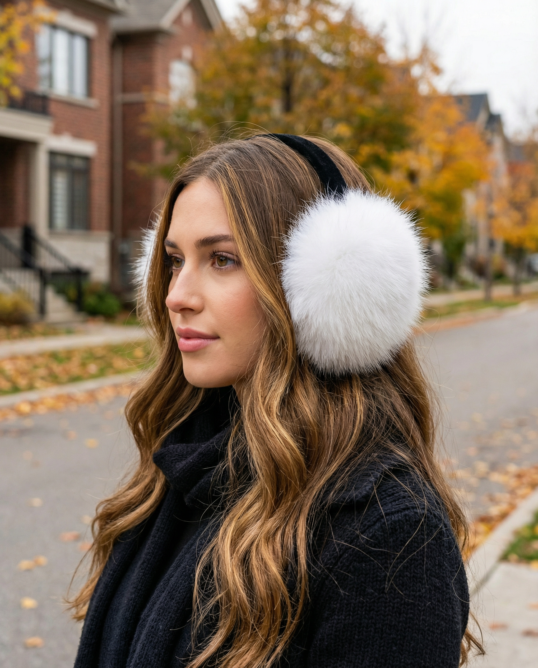 Northern Classics Arctic Fox Fur Earmuffs