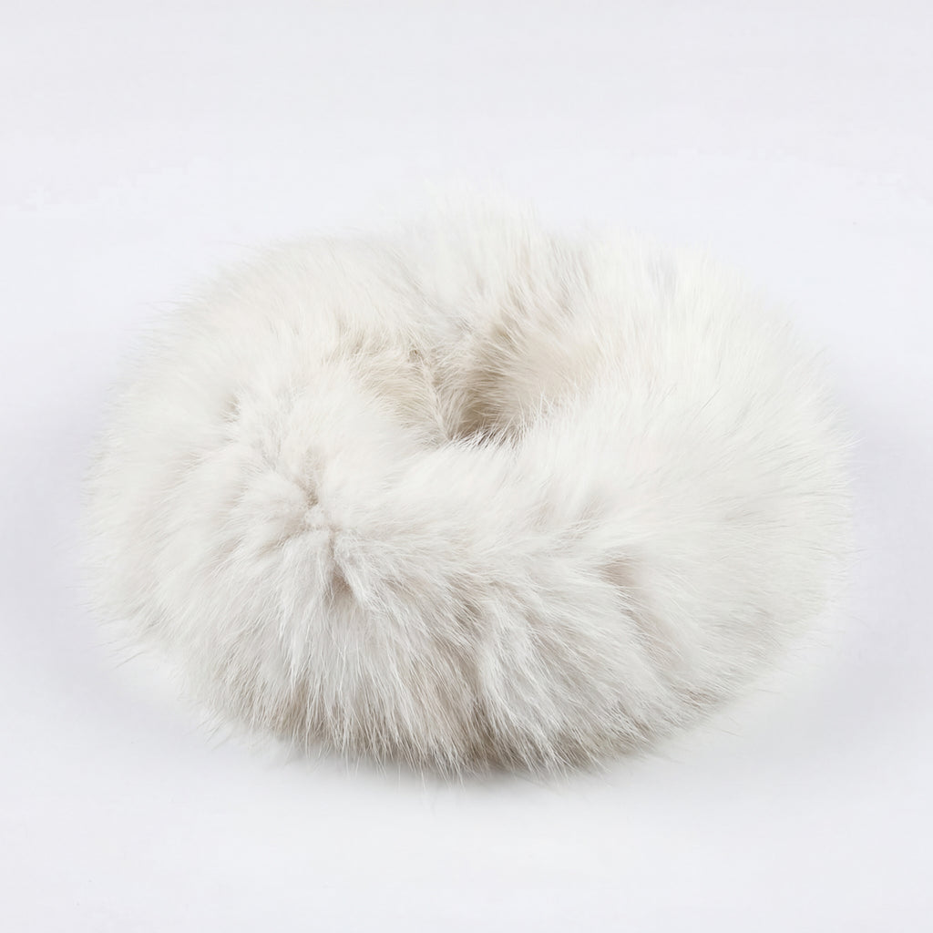 Northern Classics Arctic Fox Fur Scrunchie