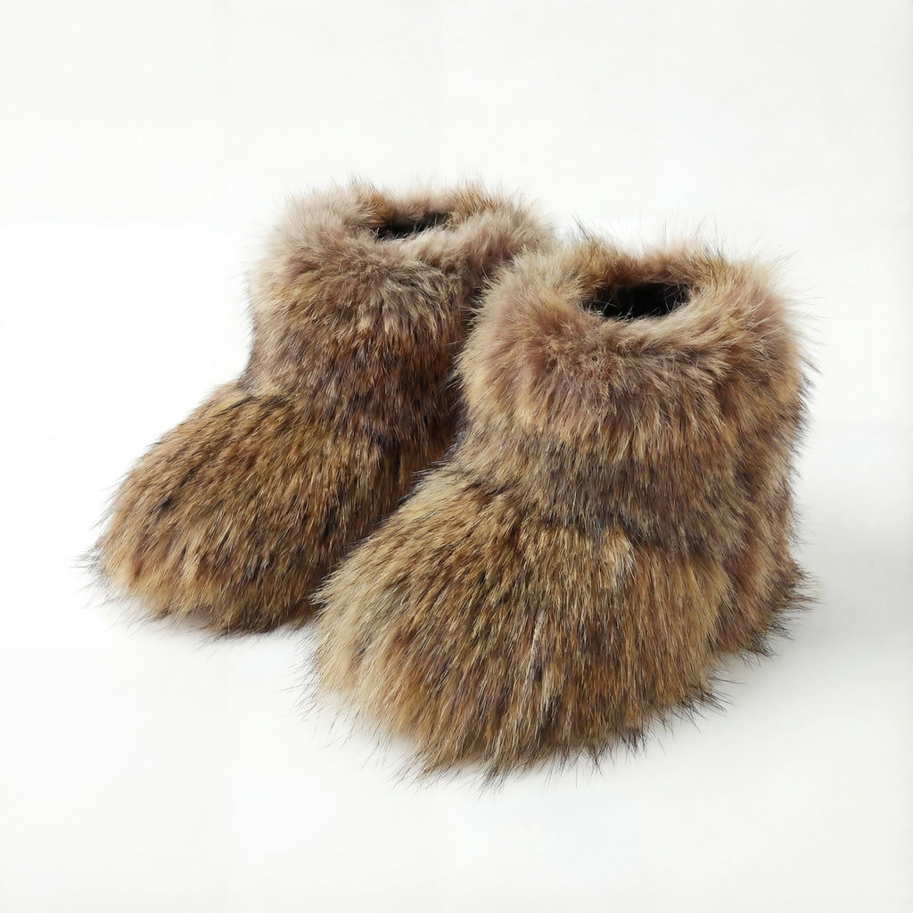 Northern Classics Beaver Fur Baby Booties