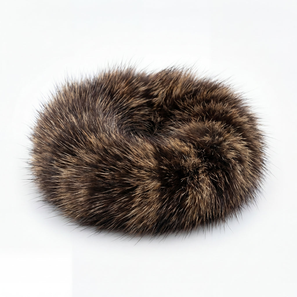 Northern Classics Beaver Fur Scrunchie