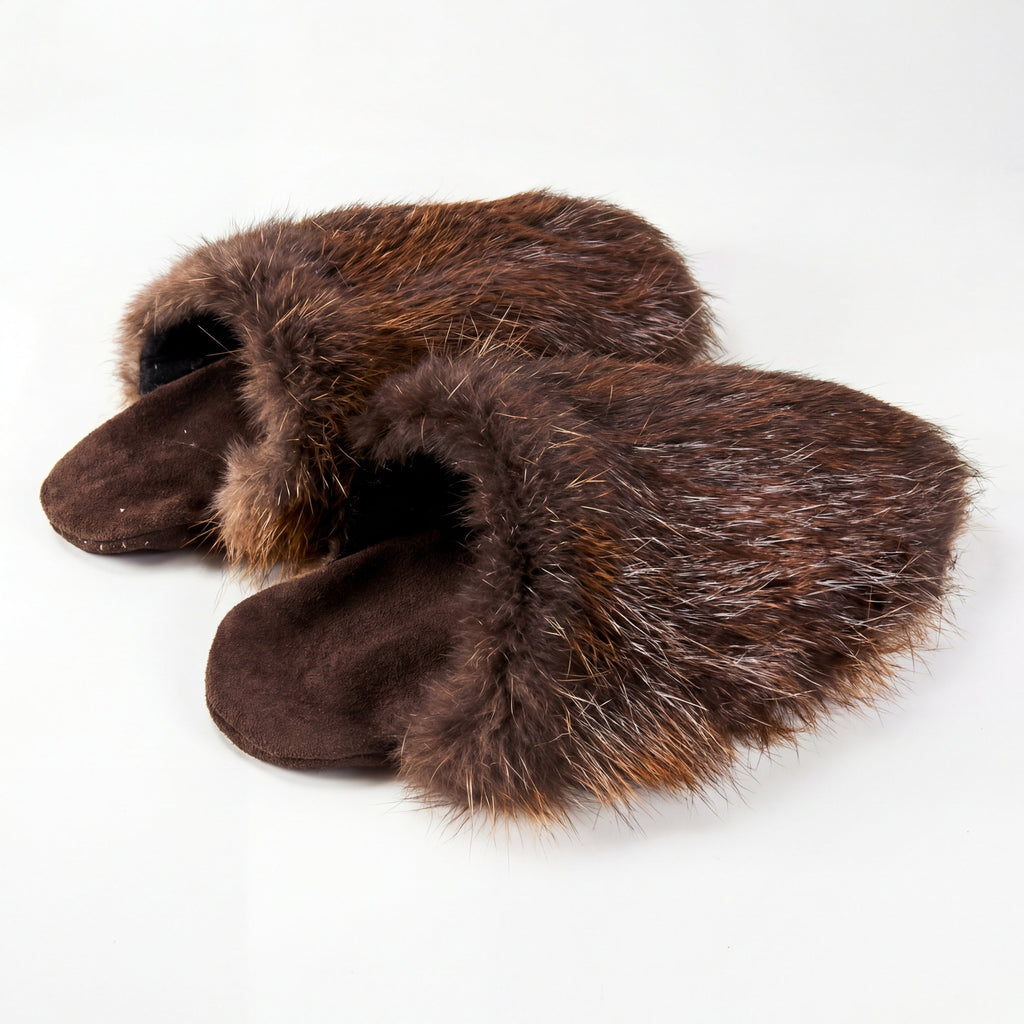 Northern Classics Beaver Fur Slippers
