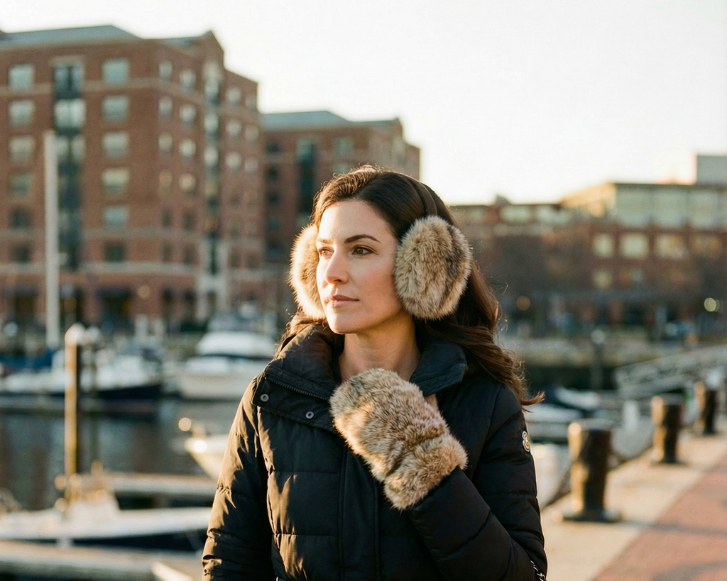Northern Classics Bobcat Fur Earmuffs