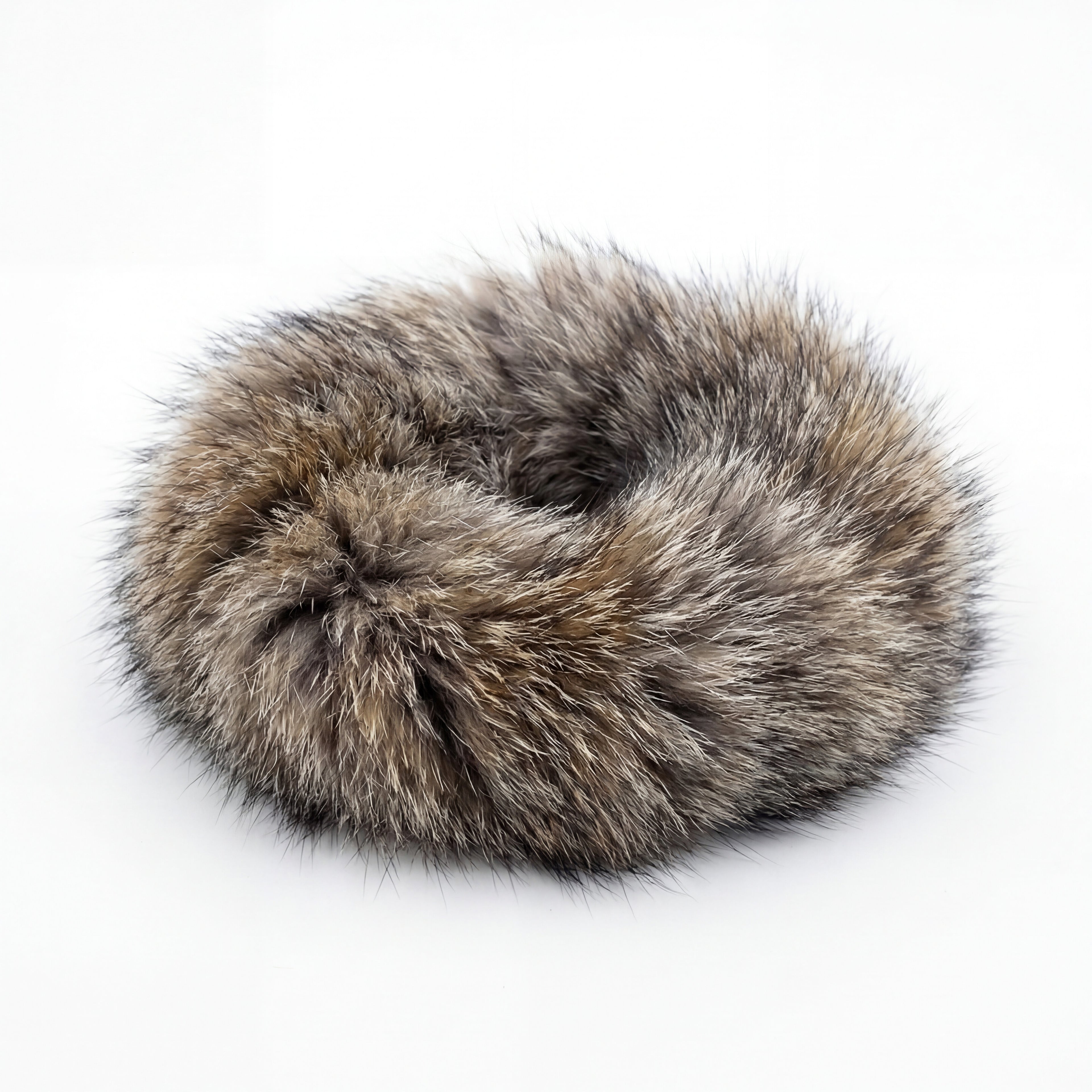 Northern Classics Grey Fox Fur Scrunchie