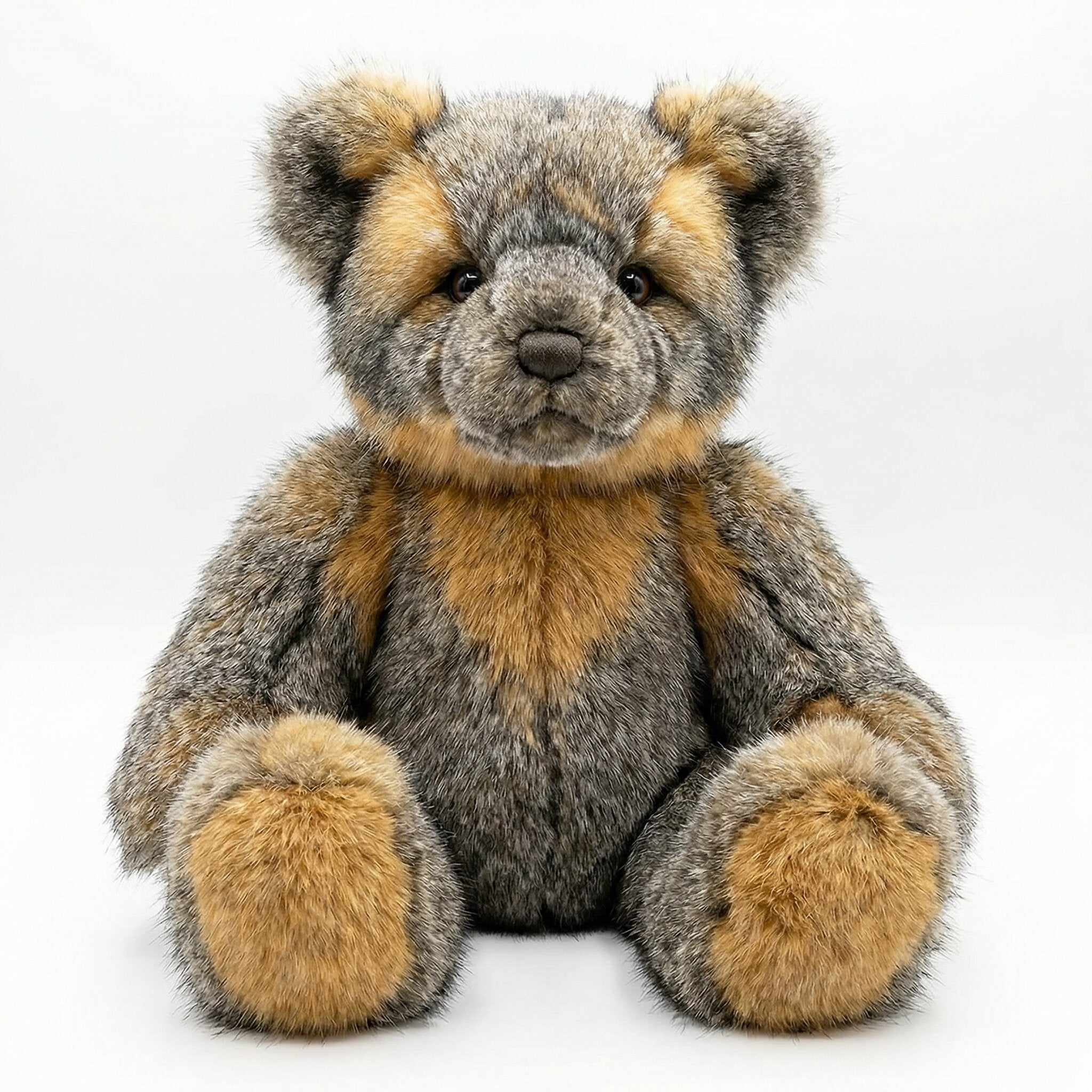 Northern Classics Grey Fox Fur Teddy Bears