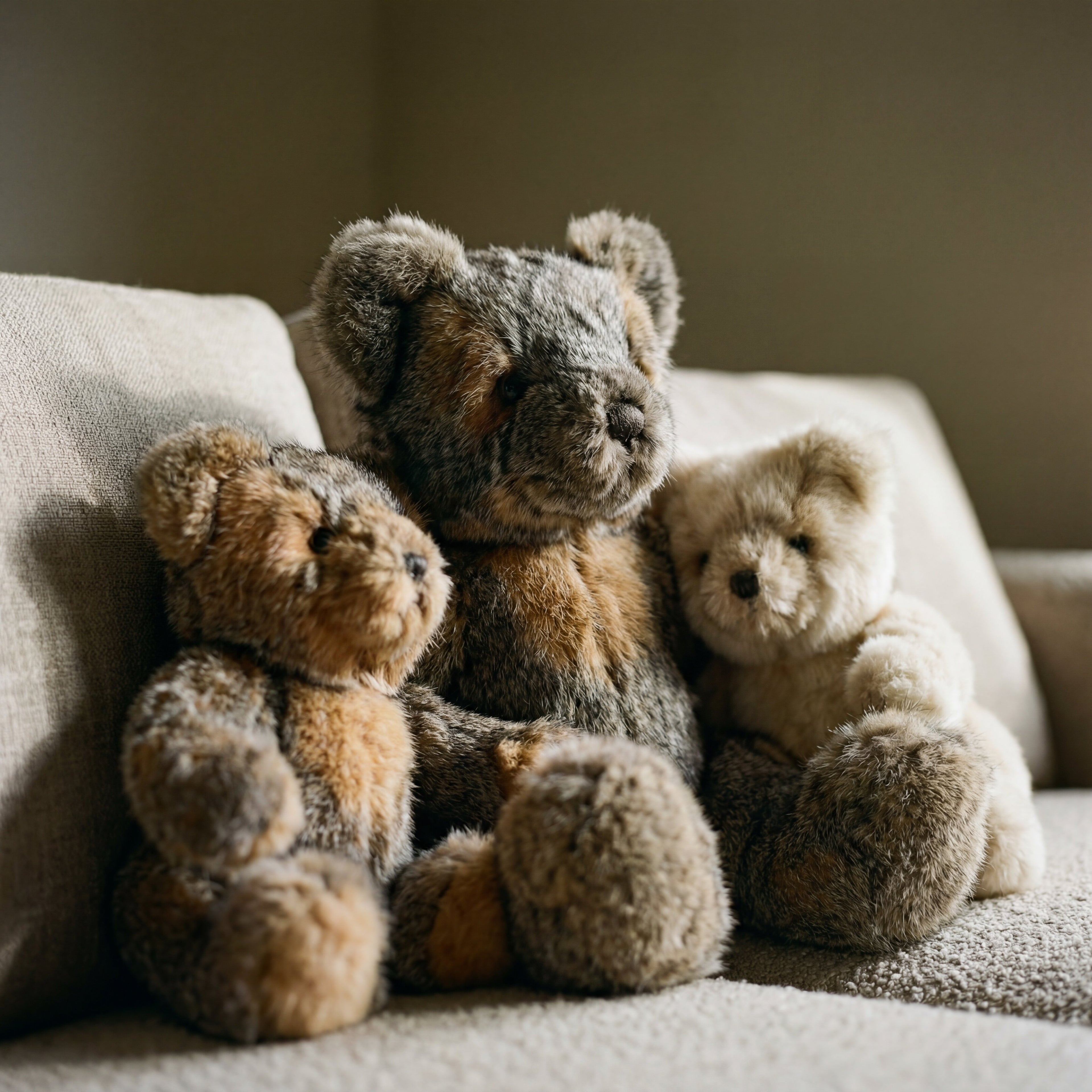 grey fox teddy bear
