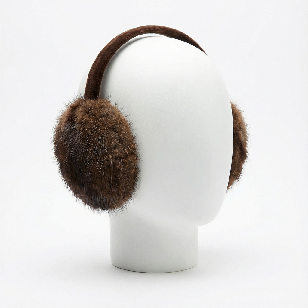 Northern Classics Muskrat Fur Earmuffs