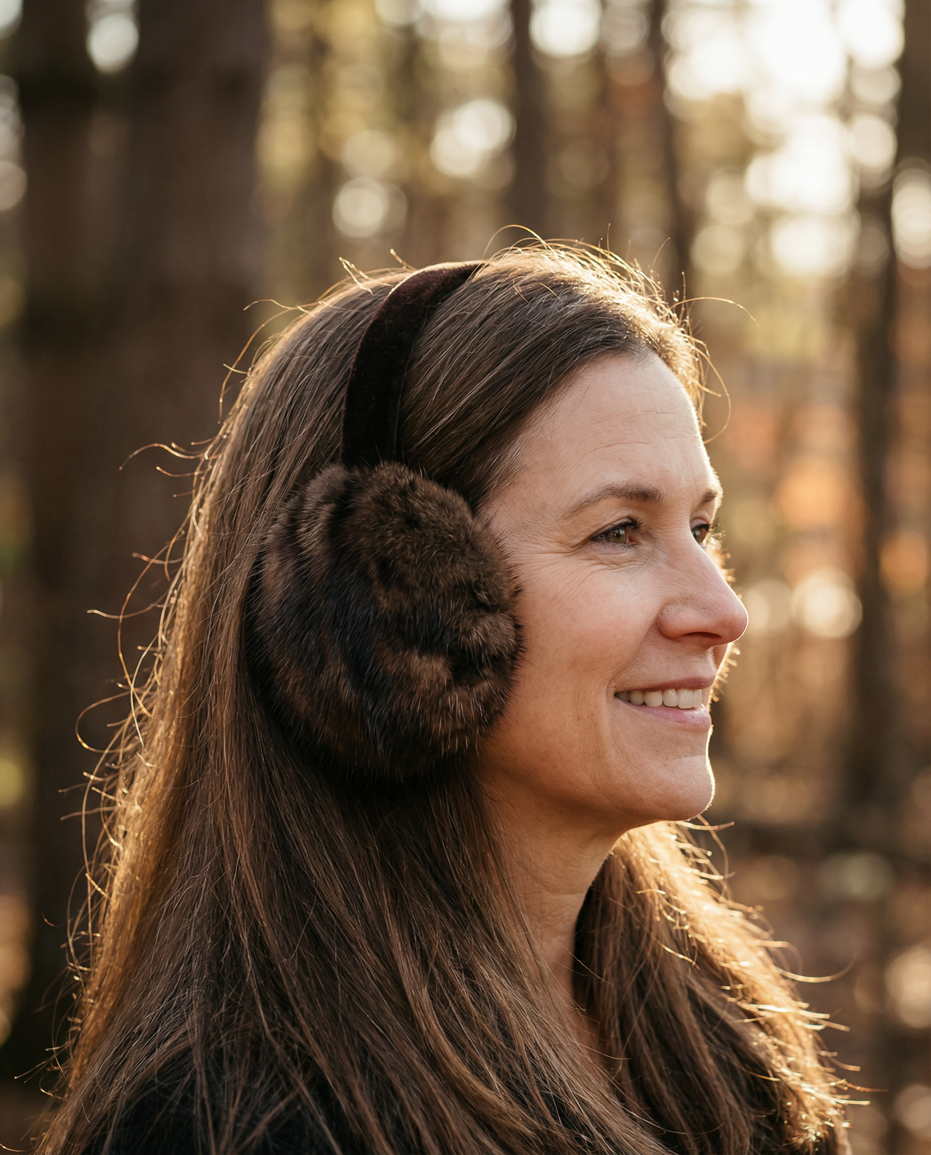 Northern Classics Muskrat Fur Earmuffs
