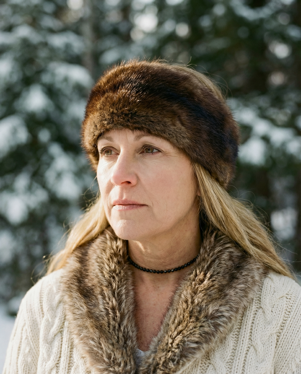 Northern Classics Muskrat Fur Headband