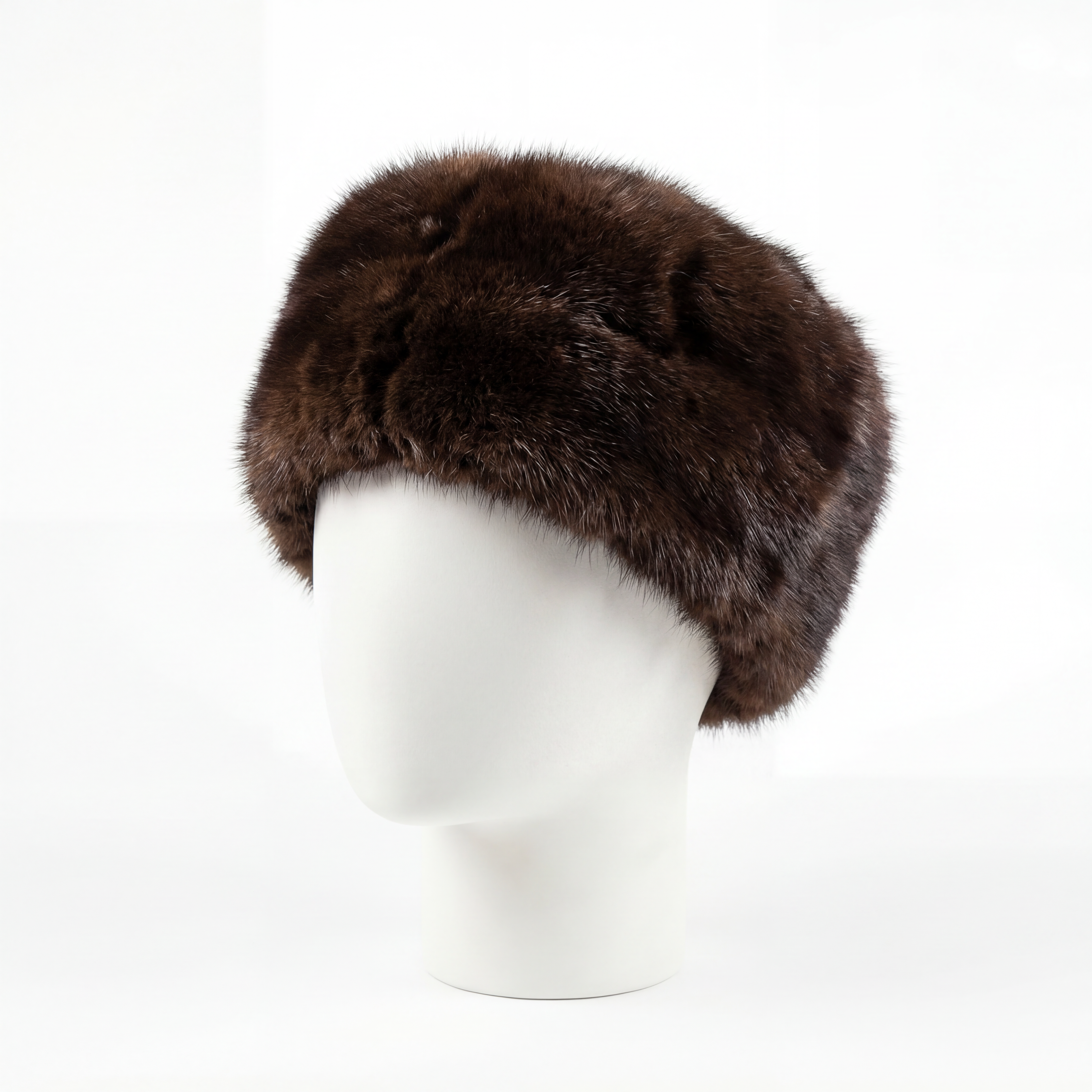 Northern Classics Pillbox Style Beaver Fur Hat