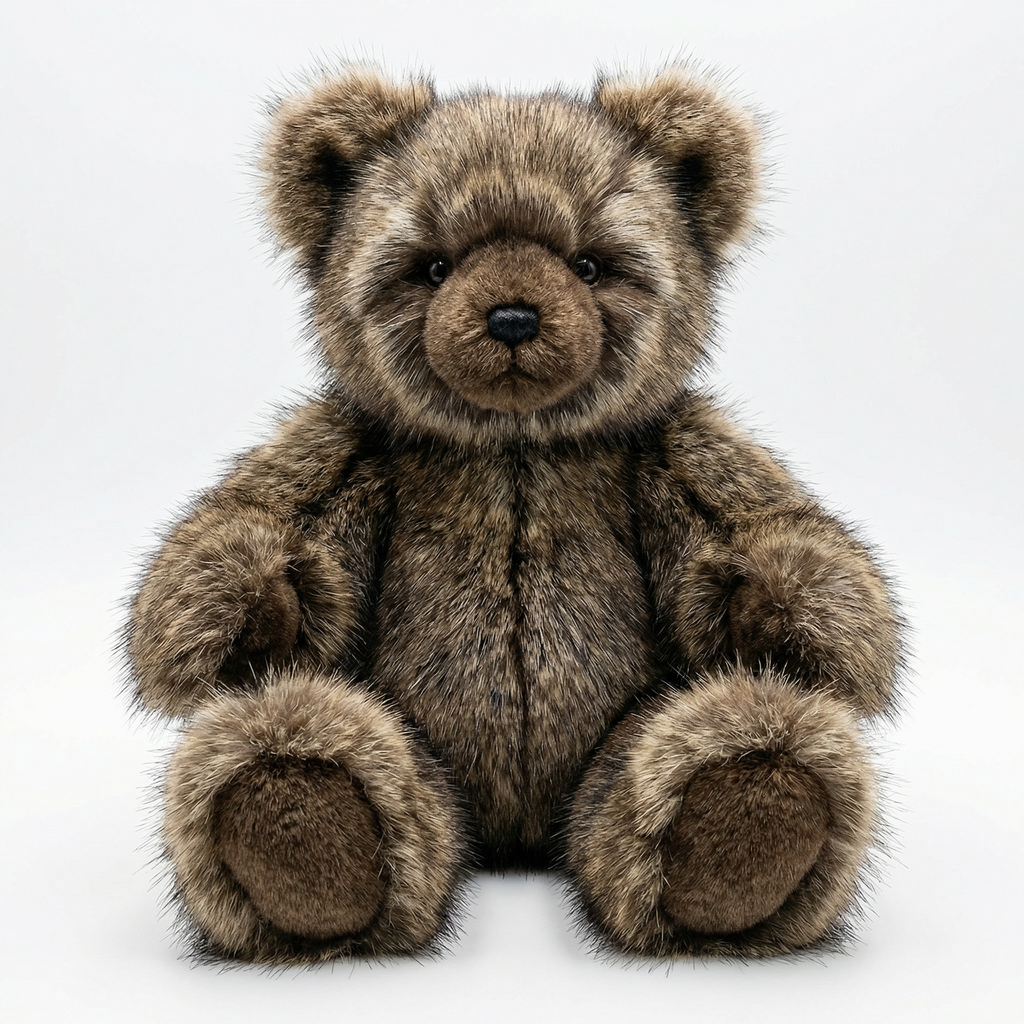Northern Classics Raccoon Fur Teddy Bears