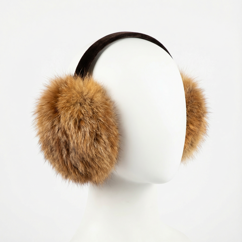 Northern Classics Red Fox Fur Earmuffs