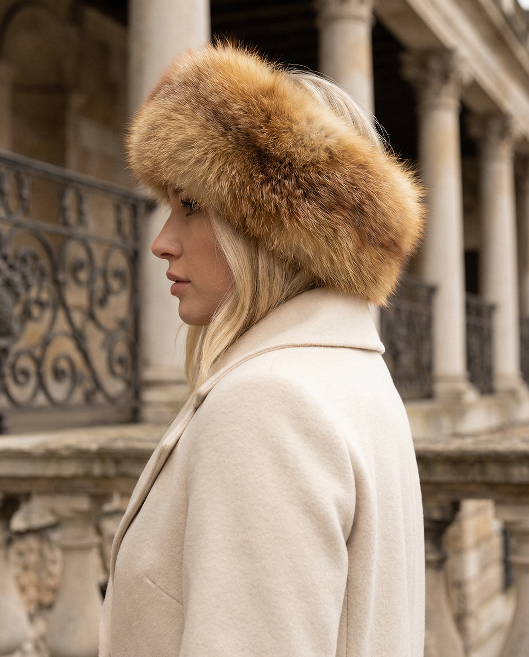 Northern Classics Red Fox Fur Headband