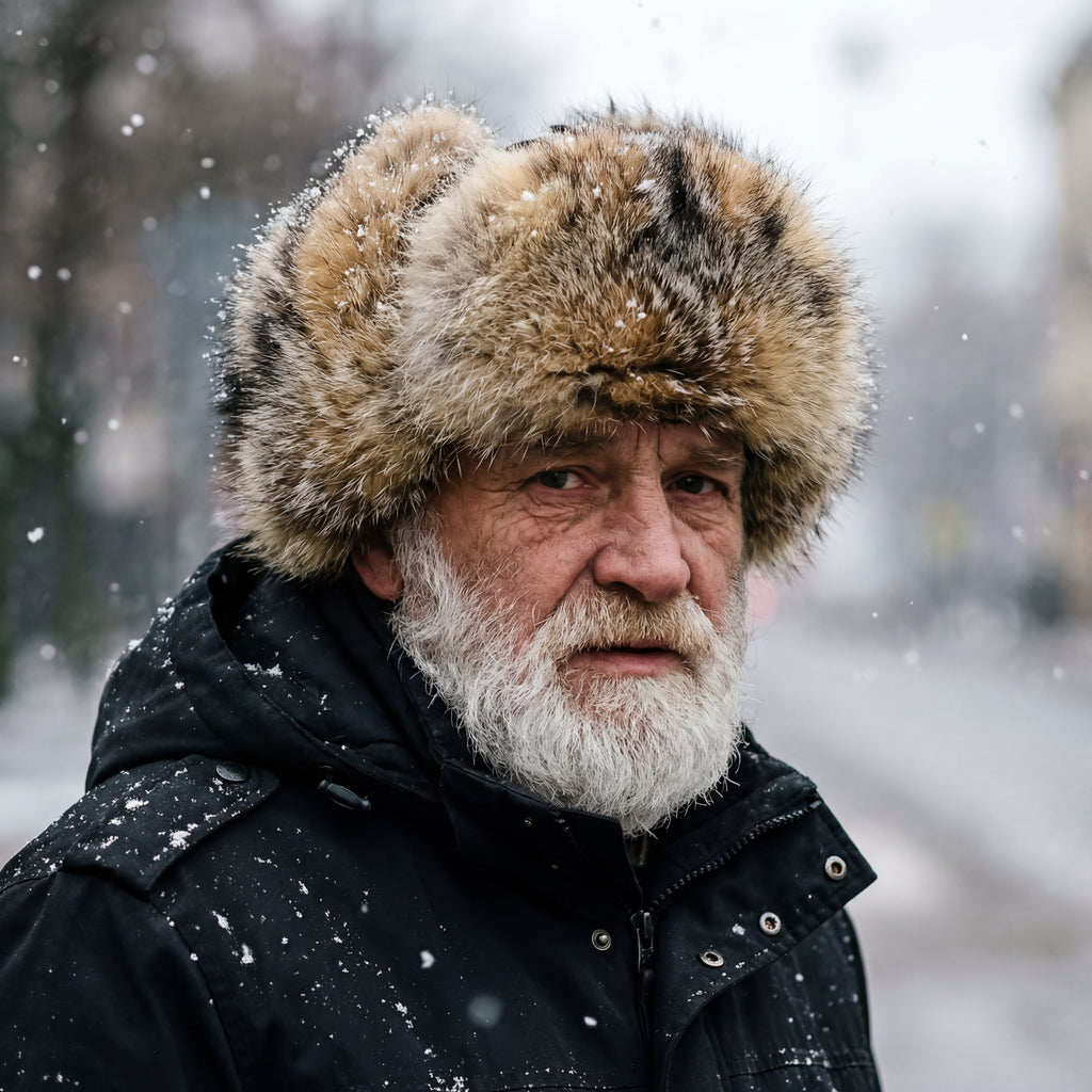 Northern Classics Trooper Style Badger Fur Hat