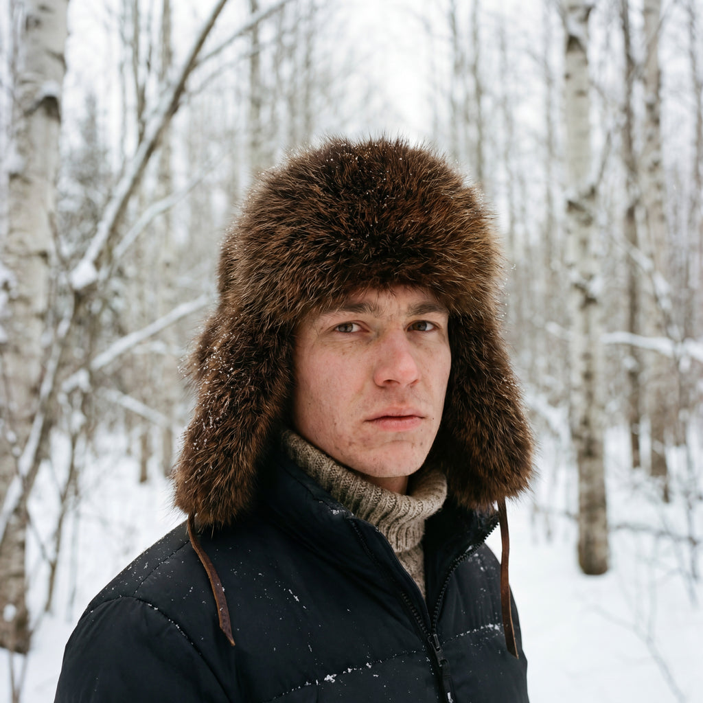 Northern Classics Trooper Style Beaver Fur Hat