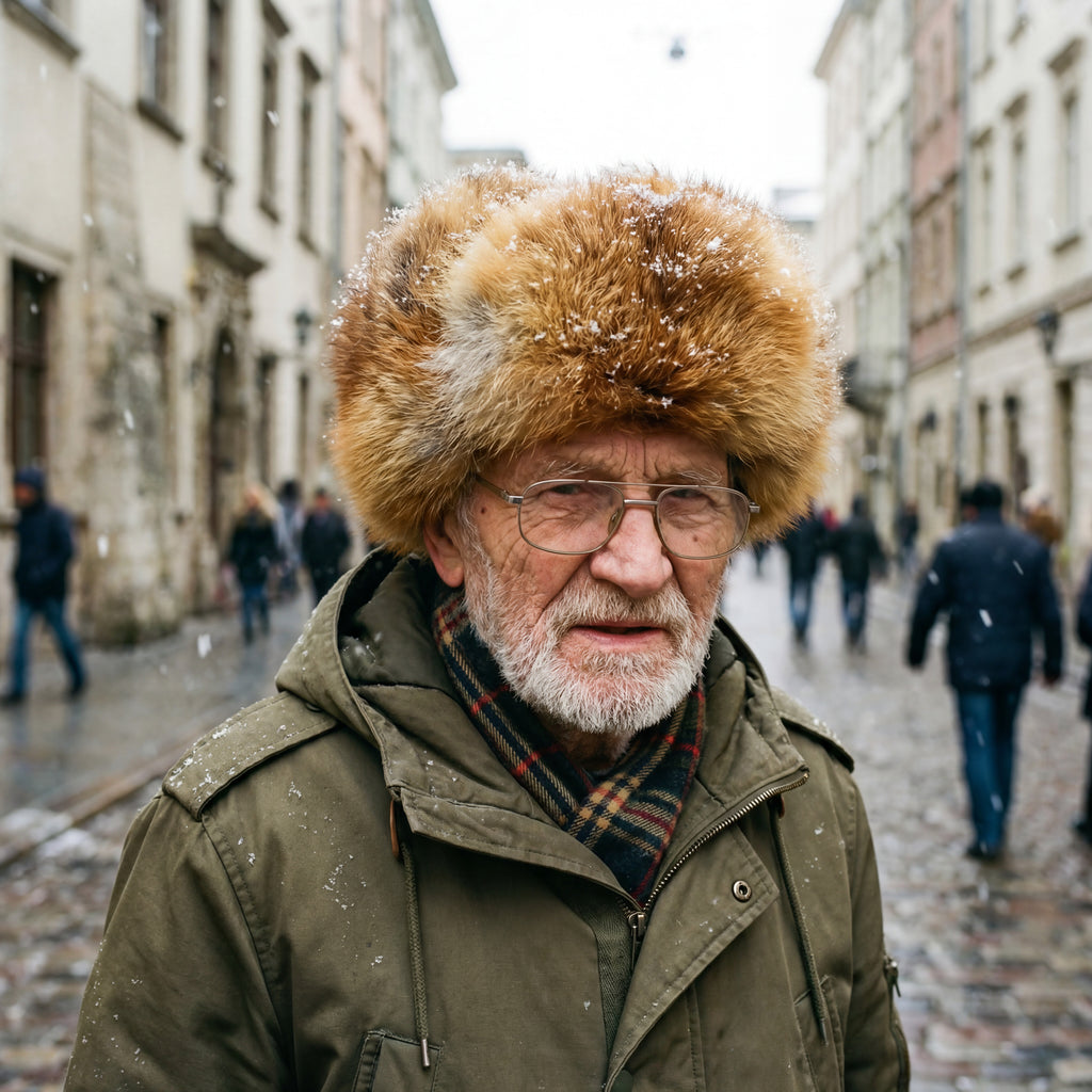 Northern Classics Trooper Style Red Fox Fur Hat