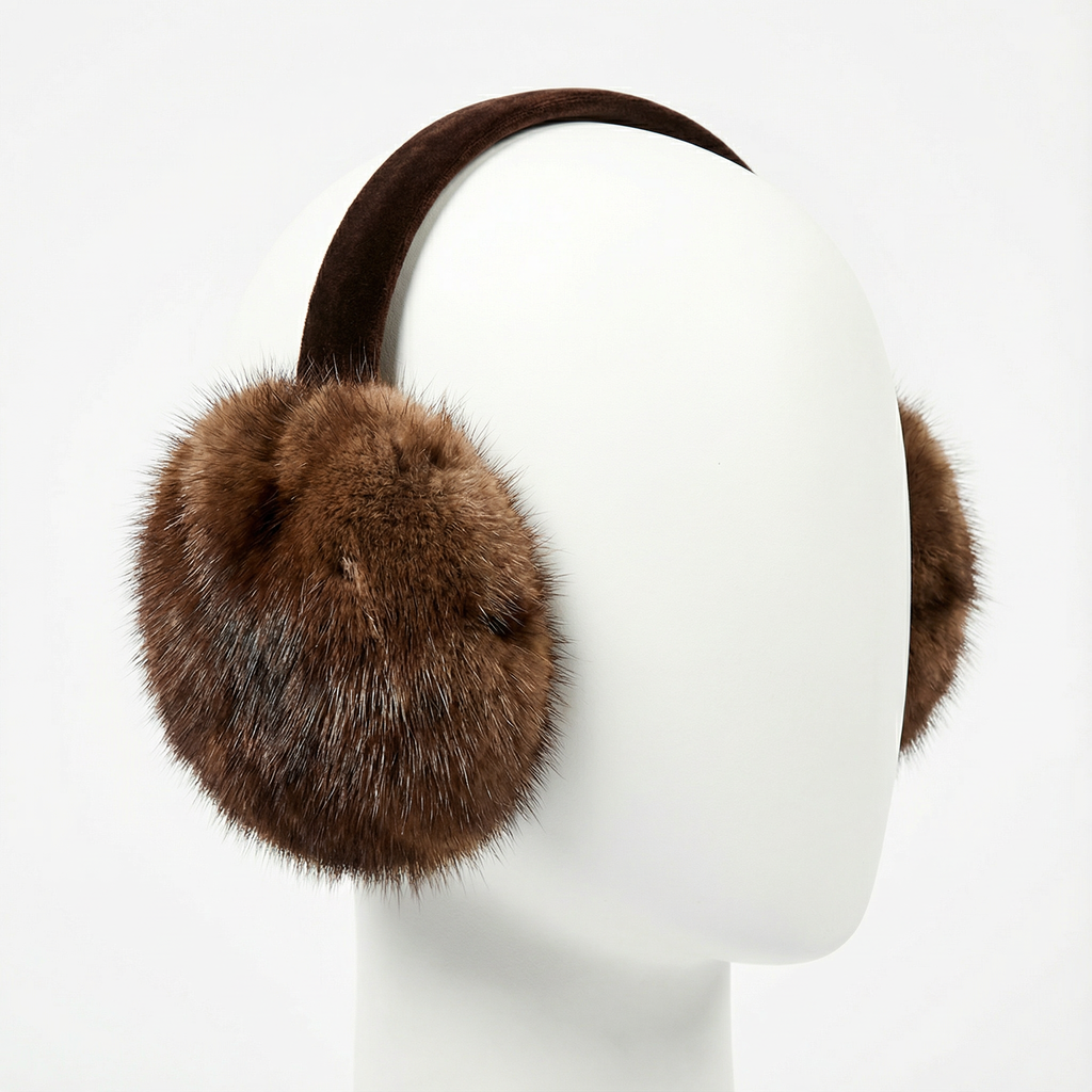 Northern Classics Wild Mink Fur Earmuffs