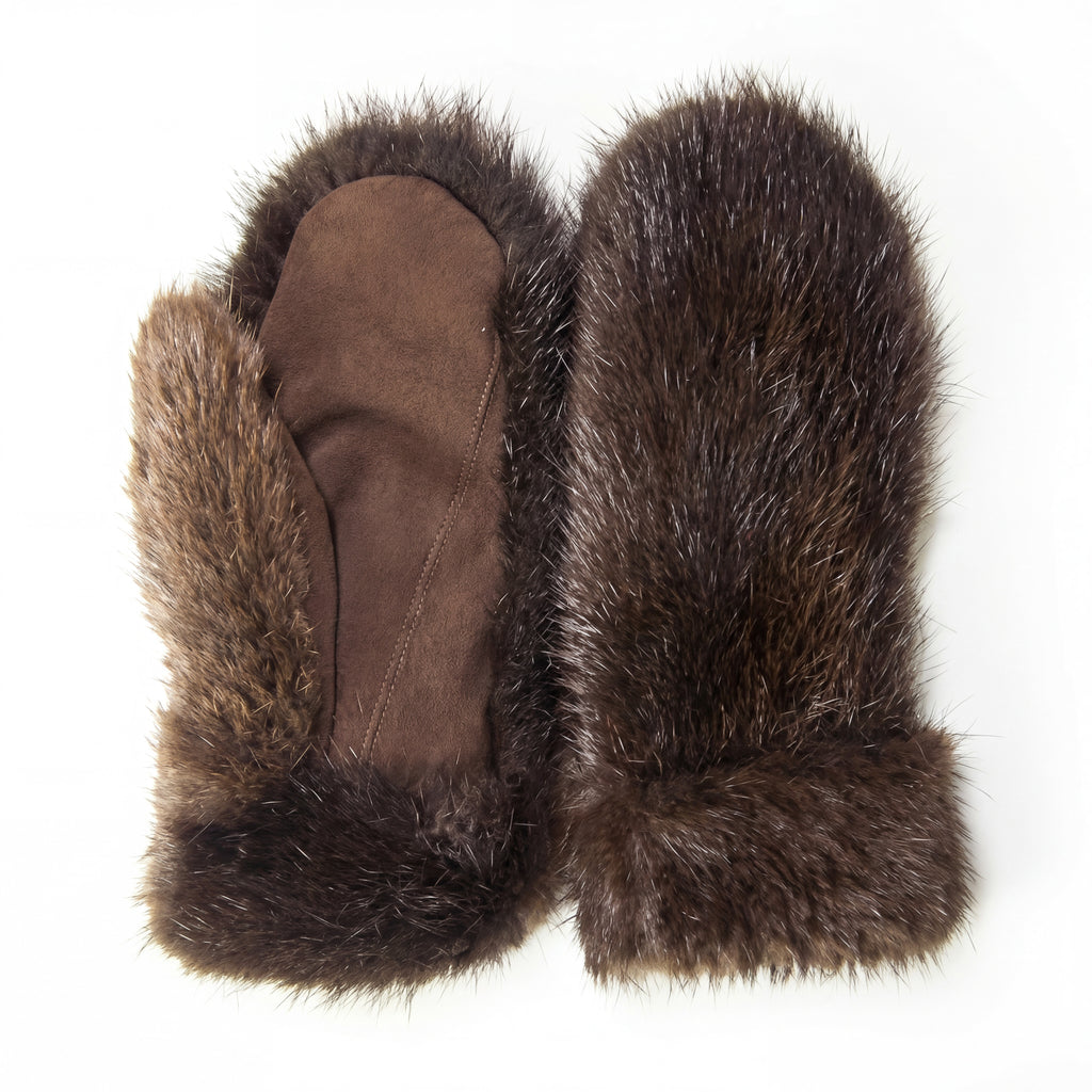 Northern Classics Women's Beaver Fur Mittens