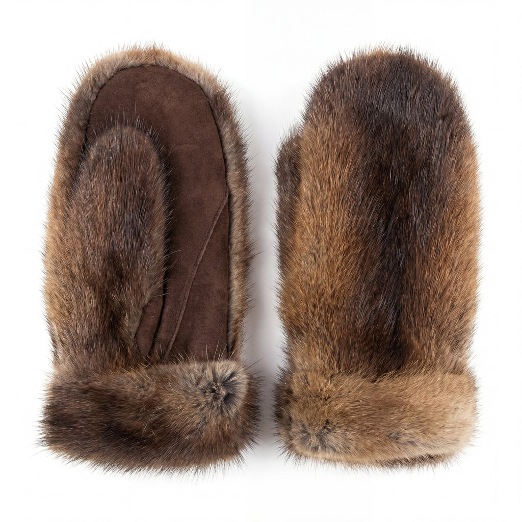 Northern Classics Women's Muskrat Fur Mittens