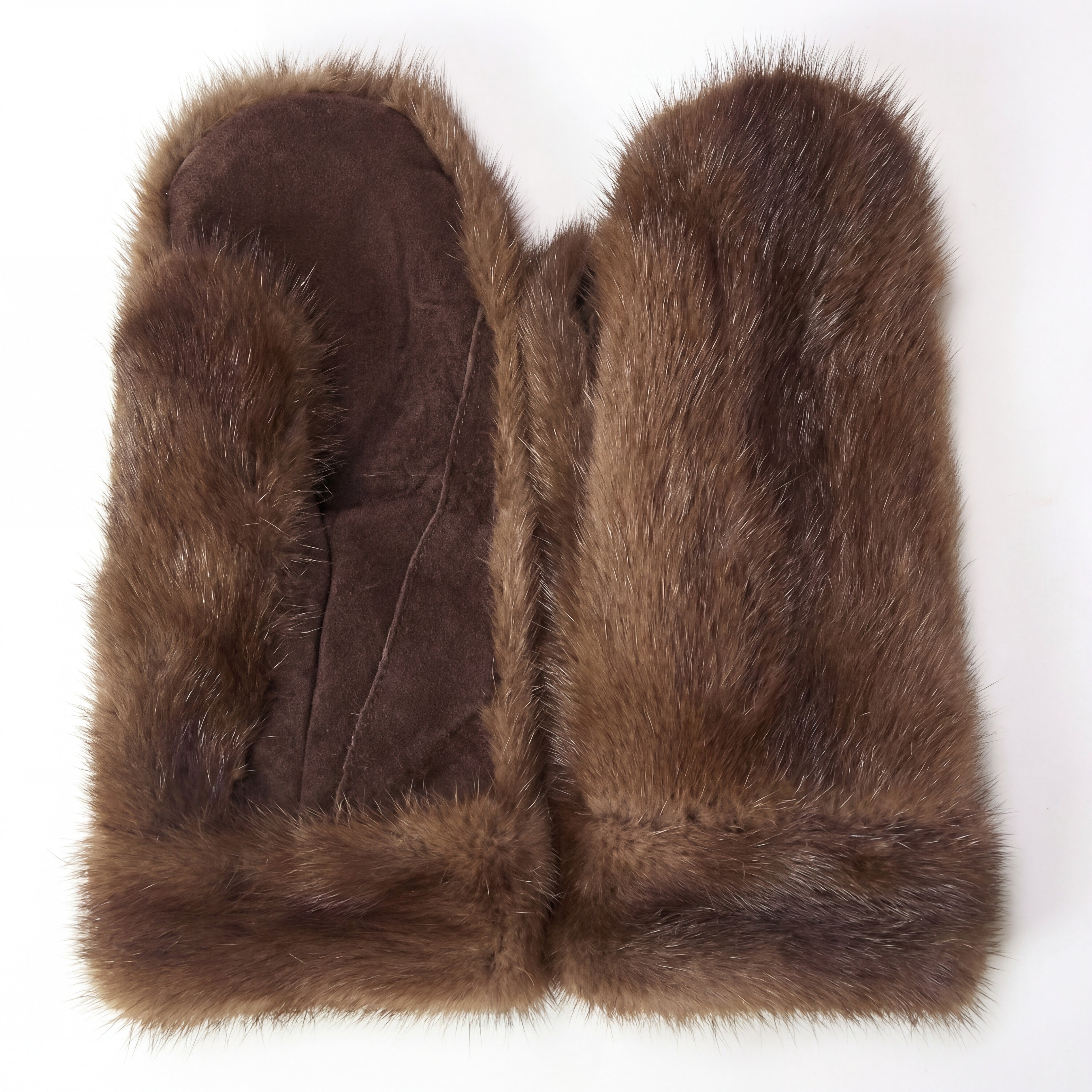 Northern Classics Women's Wild Mink Fur Mittens