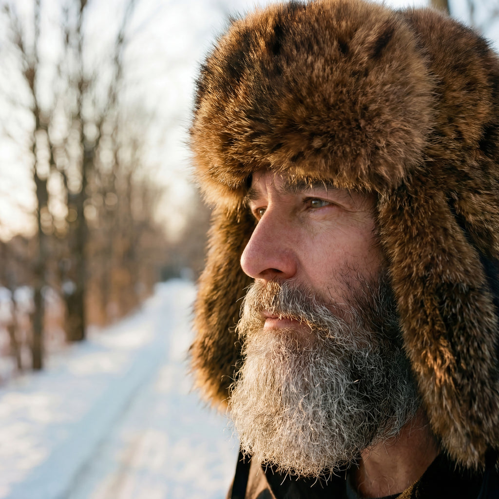 Northern Classics Trooper Style Raccoon Fur Hat
