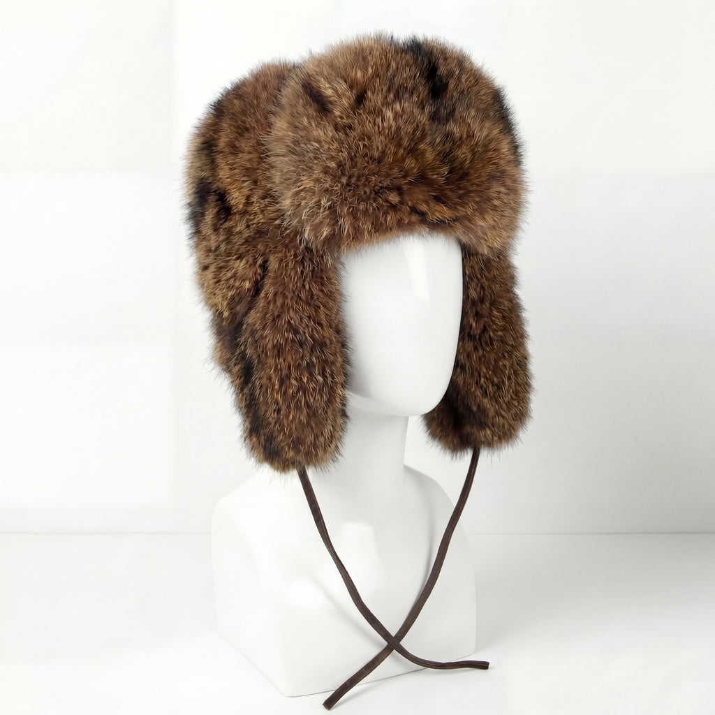 Northern Classics Trooper Style Raccoon Fur Hat