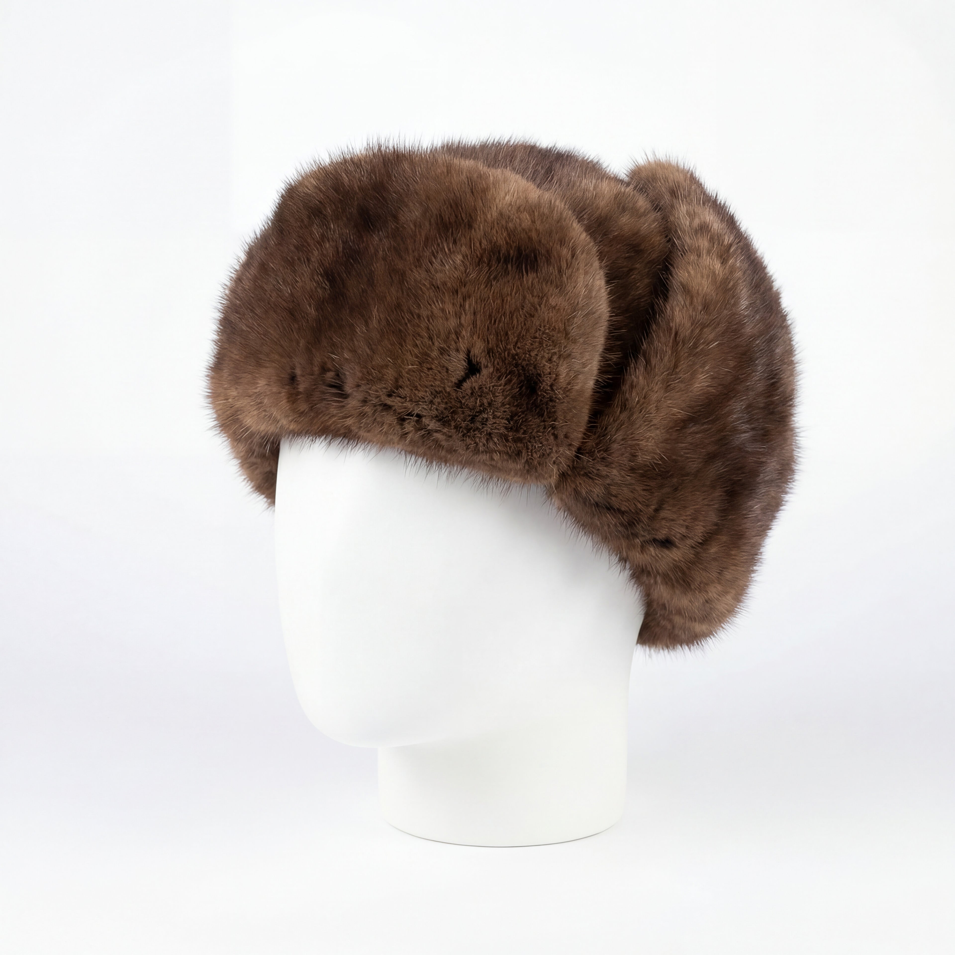 Northern Classics Trooper Style Wild Mink Fur Hat